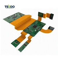 Ensamblaje de PCB Rígido-Flexible de 4 Capas, Placa de Circuito Flexible de 0.2mm de Grosor para Dispositivos IoT, Fabricación de PCBA Personalizada OEM
