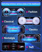 Tableau de bord LCD à double écran, nouveau design, pour Mercedes Benz Classe S W221 2006-2013, horloge intelligente AI, radio multimédia Android