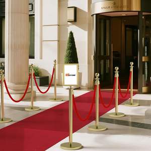 Postes y Cuerdas <span class=keywords><strong>de</strong></span> Acero Inoxidable para Alfombra Roja, 6 Piezas, Postes <span class=keywords><strong>de</strong></span> Señalización, Cuerdas <span class=keywords><strong>de</strong></span> Terciopelo, Marco para Señales <span class=keywords><strong>de</strong></span> Tráfico Tamaño <span class=keywords><strong>A4</strong></span> - Product Image 4