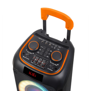 Altavoz Portátil Doble de 8 Pulgadas para Fiestas DJ Karaoke con Bluetooth y Luces Giratorias Modernas Estilo <span class=keywords><strong>Partybox</strong></span> con Ruedas - Product Image 2