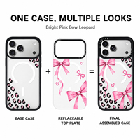 Coque de téléphone magnétique amovible à double plaque arrière imprimable UV pour iPhone 18 17 16 15 Pro Max – Personnalisable et tendance avec coque arrière remplaçable