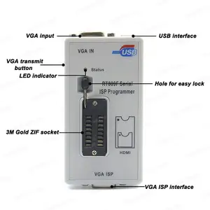 RT809F LCD yüksek hızlı iss USB programcı kiti BIOS brülör RT809F programcı destekleyen çeşitli okuma-yazma Online programlama