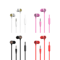 Auriculares estéreo HD con controlador dinámico de 10mm con cable con micrófono Jack de 3,5mm TWS Compatible para juegos de viaje, computadora, uso de teléfono
