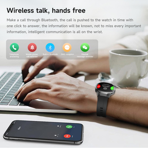 <span class=keywords><strong>Reloj</strong></span> <span class=keywords><strong>Inteligente</strong></span> Android Watch 5 Max con Pantalla AMOLED HD de 1.53 Pulgadas, Llamadas Inalámbricas, Monitor de Sueño, NFC para Deportes al Aire Libre - Product Image 3