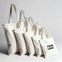 Sac fourre-tout en toile de coton vierge réutilisable pour impression DIY, personnalisable, vente en gros