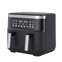 Friteuse à air électrique multifonctionnelle, appareil de cuisine, 2 zones, double Air, 8l, meilleures ventes, nouvel arrivage