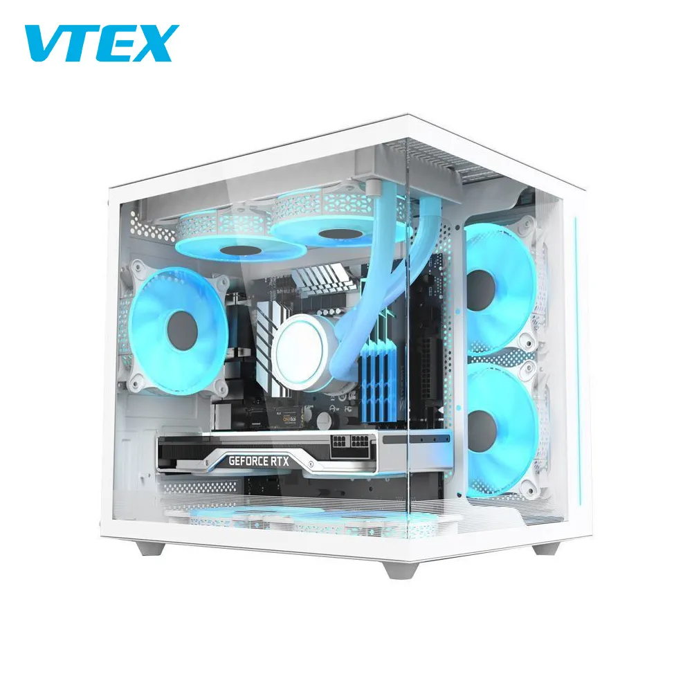 Atx Casing komputer Mid Tower, sarung hp Gaming komputer USB 3.0 Pc 330Mm panjang kartu grafis