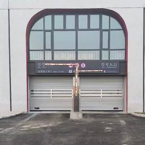 Commande urgente de porte de ferme verticale à grande vitesse en alliage d'aluminium fini coupe-vent pour appartement hôtel utilisation-fabricant direct - Product Image 5