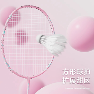 Raquette de badminton Dericsson en fibre de carbone pour amateurs et juniors, contrôle de la balle, raquette souple, ensemble de deux raquettes - Product Image 3