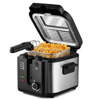 Aifa Fournisseur en gros Grande table de restaurant de pommes de terre Toast en acier inoxydable Friteuse électrique professionnelle ouverte