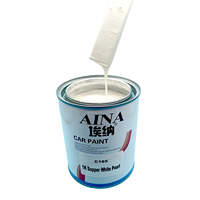 Peinture automobile AINA Acrylique 1K Super Blanc Nacré Métallique Mica Revêtement Liquide en Spray Haute Brillance Couche de Finition Système de Mélange OEM/ODM