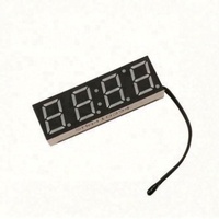Jam Digital Elektronik LED Merah 3 in 1 Modul Suhu Tegangan Waktu Termometer Voltmeter Dc 5-30v