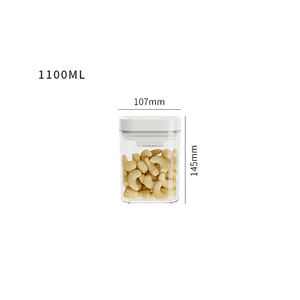 <span class=keywords><strong>Contenitori</strong></span> ermetici <span class=keywords><strong>per</strong></span> alimenti con coperchio in alto con un pulsante di controllo impilabile contenitore <span class=keywords><strong>per</strong></span> cereali a secco <span class=keywords><strong>per</strong></span> dispensa caffè <span class=keywords><strong>zucchero</strong></span> - Product Image 3