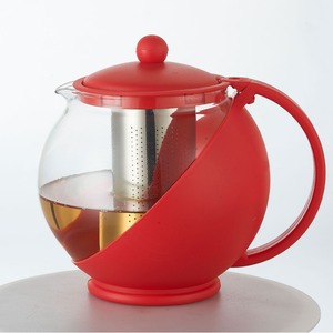 Juego de Té y Café Moderno con Rotación Automática, Tetera de Vidrio Borosilicato con Infusor de Acero Inoxidable de Doble Pared y Silbato, ¡Gran Venta! - Product Image 3