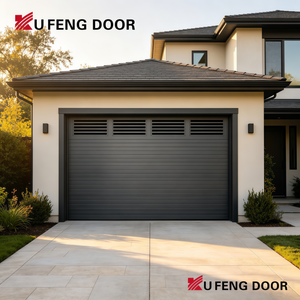 <span class=keywords><strong>Porte</strong></span> de <span class=keywords><strong>garage</strong></span> moderne en aluminium à lames, pliante, inclinable, pare-balles, coupe-vent, encastrée, pour villas de luxe - Product Image 5