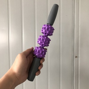 Dispositivo de relajación de yoga piernas delgadas rodillo profesional fitness palo de masaje profundo palo de masaje de tres bolas - Product Image 5