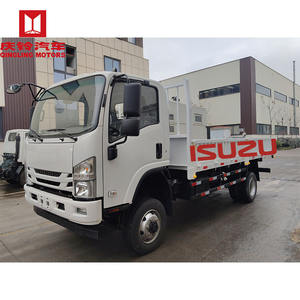 Camión de Carga Ligero ISUZU de 3, 4, 5 Toneladas, 700P, Color Negro/Blanco, 4x2/4x4, Nuevo, LHD/RHD, con Caja Baja de 7 Metros y Barandales Laterales - Product Image 3