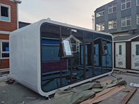 Casa Contenedor de Lujo Gangte, Cabina Integrada Tipo Apple con Estructura de Acero Galvanizado, Diseño Impermeable, Baño Incluido