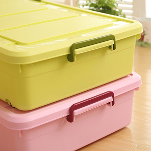 Bathroom Large <strong>Under</strong> <strong>the</strong> <strong>Bed</strong> with Lids Saving Space Stackable <strong>Plastic</strong> <strong>Box</strong> <strong>Storage</strong> - Product Image 6