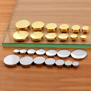 Clous miroir en cuivre, capuchons de vis décoratifs pour quincaillerie de meubles, plaqué bronze, design minimaliste durable - Product Image 1
