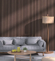 Design moderne Filz Murals Diffuseur Carreaux muraux Akustik Home Fourrure Décoration Éclairage Acoustique Vente en gros Panneau mural sonore en bois