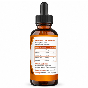 Premium Blood Tonic Glycinate Liposomal Natural <b>Supplement</b> Calcium Zinc Selenium Iron Oral Liquid Drops Adult Anemia Support - Product Image 6