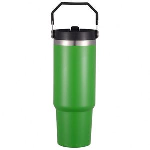 Gobelet isotherme à double paroi avec poignée latérale, tasse à vide en acier inoxydable de 20 oz pour voiture, bureau et extérieur - Product Image 5