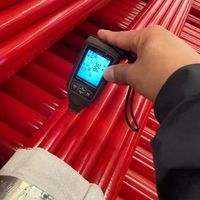 Tianjin tuyau de gicleur d'incendie enduit rouge de meilleure qualité ASTM A135 A795 tuyau de système d'incendie à haute pression tuyau de rainure de lutte contre l'incendie