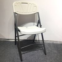 Chaise pliante en plastique HDPE blanche robuste de 250 kg pour événements et fêtes, idéale pour la location en extérieur et en intérieur – Vente en gros