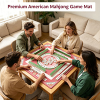 Tapis de jeu de mahjong minimaliste en boue de diatomées, antidérapant, insonorisant, portable, pliable, résistant à l'eau, pour jeux de cartes, DIY