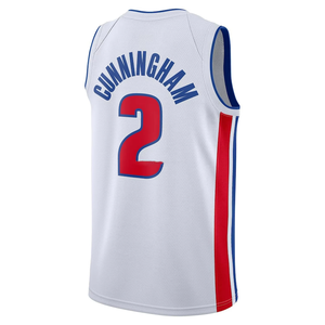 Новинка 2025, мужская униформа Detroit с <span class=keywords><strong>2</strong></span> кадами, униформа для баскетбола высшего качества, вышитая городская серия, майки для баскетбола - Product Image 3