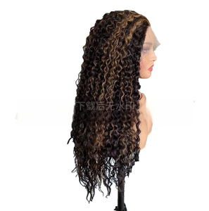 <span class=keywords><strong>Pelo</strong></span> rizado explosivo, resaltado, punteado, rizos latinoamericanos, pelucas de cabello femenino, pelucas de encaje frontal - Product Image 5