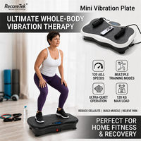 Plataforma Vibratoria 4D de Uso Doméstico, Plataforma Vibratoria de Alta Resistencia, Equipo de Fitness, Terapia de Luz Roja para Todo el Cuerpo, Mini, con Logotipo Gratuito