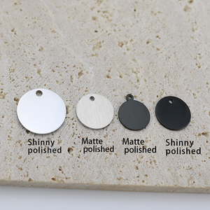 Tùy Chỉnh 18K vàng mạ thép không gỉ logo khắc vuông Vòng trang sức thẻ cho Dây chuyền vòng đeo tay - Product Image 3