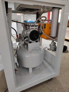 Compresseur d'air silencieux sans huile de type boîte dentaire de laboratoire Soupape de vidange automatique intelligente Sécheur d'adsorption Moteur 220V Dental - Product Image 2