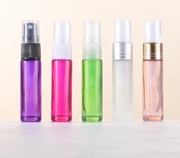 Flacon pulvérisateur dégradé coloré de luxe de 10ml avec testeur de pompe de pulvérisation en plastique 10ml petit flacon d'atomiseur de parfum échantillon de bouteille en verre