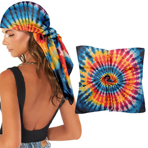 Hip-hop côte ouest foulards polyvalents impression personnalisée foulards en gros concepteur sac de tête femmes élégant vol écharpe Twillies - Product Image 1