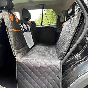 Housse de siège de voiture pour chien, hamac, Oxford 600D, imperméable, antidérapant, <span class=keywords><strong>protection</strong></span> de siège arrière pour animaux de compagnie avec fenêtre en maille pour SUV, voitures, camions - Product Image 6