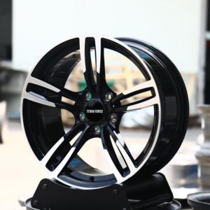 Rines TITAN FORCE para autos 5x112 5x130 18 19 20 22 pulgadas, ruedas forjadas personalizadas en negro mate con cara mecanizada para <span class=keywords><strong>BMW</strong></span> 3e46 f30 e90 e92 g20 - Product Image 3