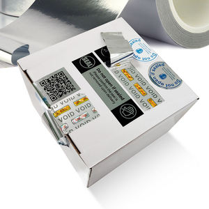 Factory Price Tamper Proof Warranty Void Sticker with Blue LOGO & Text <b>Printed</b> - Product Image 2