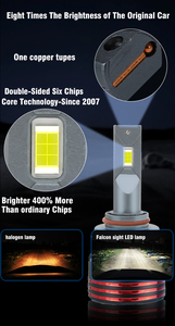 <span class=keywords><strong>Lampadina</strong></span> <span class=keywords><strong>LED</strong></span> M8pro M8 Pro per Fari Auto, H4 Abbaglianti/Anabbaglianti, 12V 130W, Luce Bianca 6000K, Compatibile con H1 <span class=keywords><strong>H3</strong></span> 9005 9012 - Product Image 2