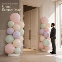 Grand ballon gonflable géant en latex de 36 pouces, couleur macaron, bleu pastel épais, pour décoration de fête