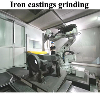 Machine intelligente d'ébavurage de pièces d'auto de pièces d'ébavurage en métal de ceinture de sable de robot/finissage de polissage pour l'ébavurage inoxydable de tube