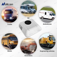 Climatisation électrique à faible bruit, best-seller, refroidissement rapide, climatisation électrique de stationnement pour remorque, camping-car, petit camion, 12V 24V, climatisation de voiture
