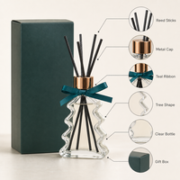 MZJF Coffret Cadeau Diffuseur de Roseaux Gardénia 100ml avec Huile Essentielle, Dure 1 Mois