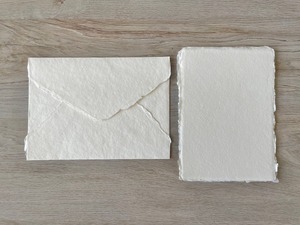 Bán Buôn Handmade Cổ Điển Bông Rag Phong Bì Với Deckled Cạnh Thiệp Mời Phong Bì Thẻ Cho Lễ Kỷ Niệm Thankyou Thẻ - Product Image 6