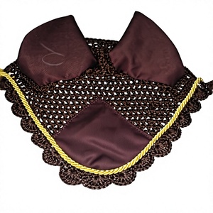 Voile anti-mouches pour chevaux avec protège-oreilles, personnalisable, design haut de gamme, dernière conception, taille unique, fabricant de filets anti-mouches pour chevaux, Riding House Kanpur Inde - Product Image 4