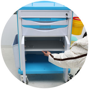 Chariot <span class=keywords><strong>de</strong></span> conception <span class=keywords><strong>de</strong></span> mode MN-EC001B avec matériau ABS et roues doté d'un <span class=keywords><strong>support</strong></span> pour bouteille d'oxygène - Product Image 2