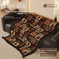 Selimut Mewah Bergaya Abad Pertengahan Vintage Bahan Polyester Plush Bermotif Cetak, Selimut AC, Karakter Kartun Anime, Serbaguna, Semua Musim, Musim Dingin