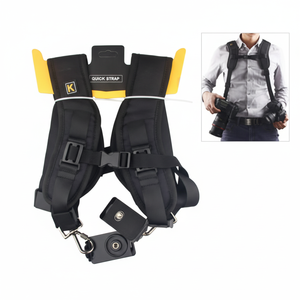Arnés Doble para Cámara K&F Concept, de Nailon, Estilo Profesional, para Accesorios de Fotografía DSLR - Product Image 1